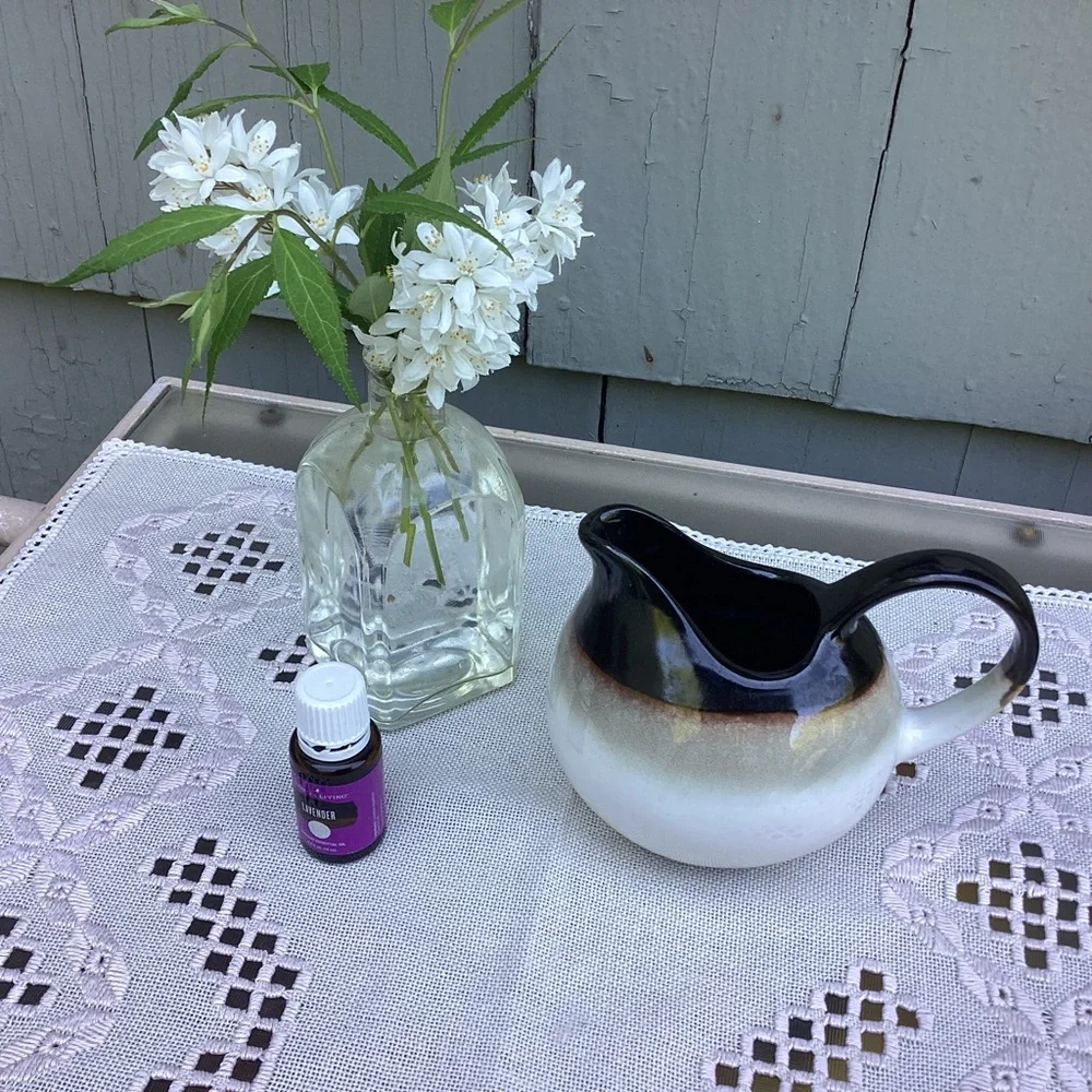 Vintage Sango Nova Black Ombré Creamer. Small Spouted 1 1/2 Cup Pitcher.